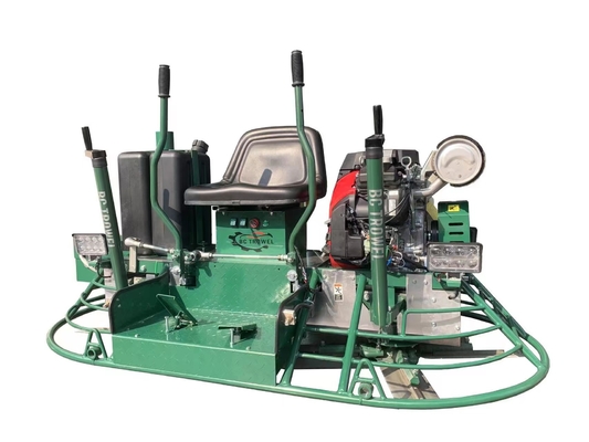 Terrazzo Marble Power Trowel Machine Epoxy Stone 96cmx2 Working Diameter Float Pan PLC Control System