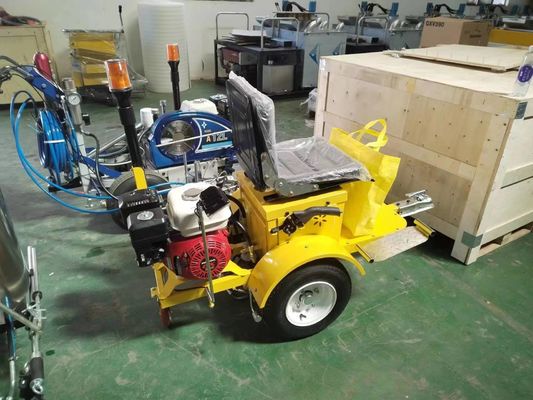 Thermoplastic Cold Spraying Ride-On Road Marking Machine Booster Gasoline